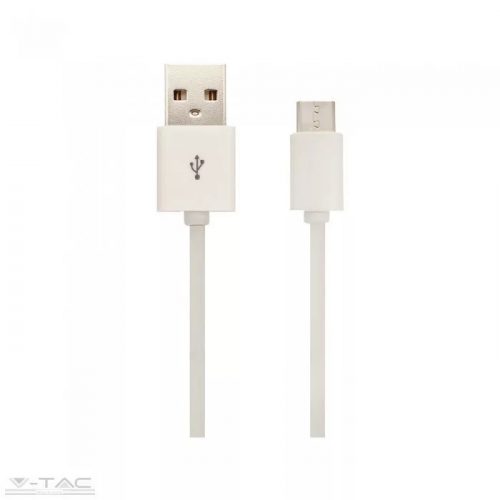 V-TAC-SKU8450 - Micro USB kábel 1,5m fehér - 8450