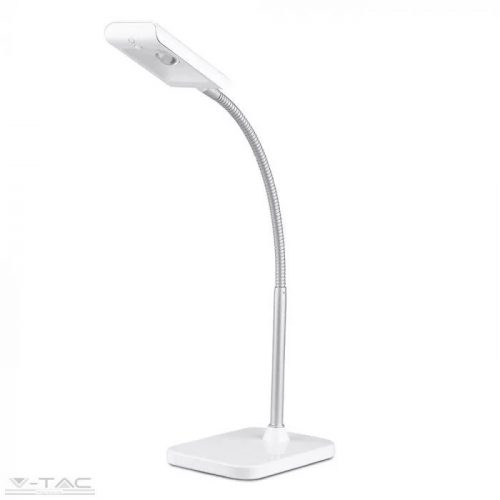 V-TAC-SKU8671 - 3,6W LED fehér/ezüst asztali lámpa 3000K - 8671