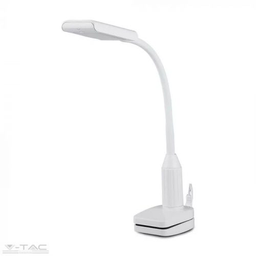 V-TAC-SKU8672 - 7W LED fehér csíptetős asztali lámpa 3000K - 8672