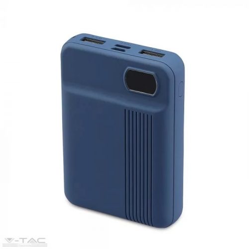 V-TAC-SKU8853 - Power bank digitális kijelzővel kék 10000mAh - 8853