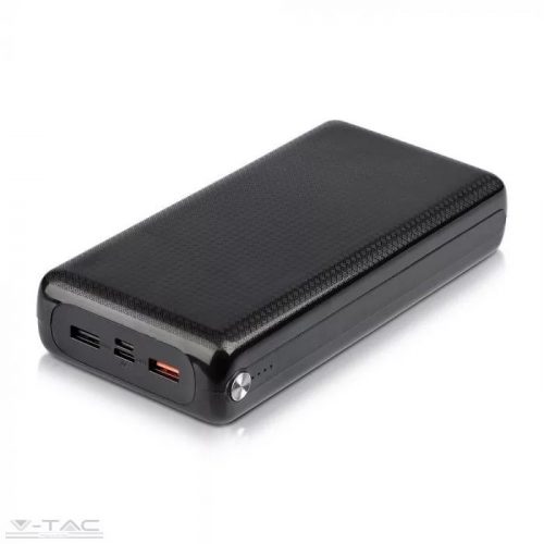 V-TAC-SKU8901 - Jumbo Power bank fekete dupla USB porttal 30000 maH - 8901