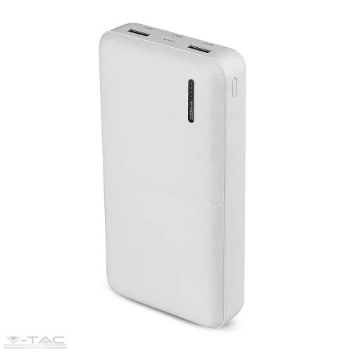 V-TAC-SKU8904 - Fehér Power bank 20000 mAh - 8904