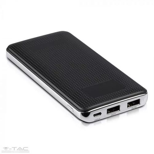 V-TAC-SKU8910 - Fekete Power bank digitális kijelzővel 10000 mAh - 8910