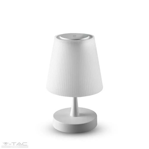 V-TAC-SKU8930 - 5W LED újratölthető asztali lámpa fehér - 8930