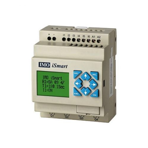 IMO - iSmart SMT-ED-T12-V3 - iSmart programozható relé, 24VDC, HMI, 8DI, 2A/D in, 4 tranzisztor kimenet, LCD - HD Hungária - SMT-ED-T12-V3