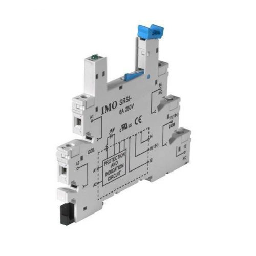 IMO - IMO reléfoglalat SRSI-24AC/DC - 6mm interfész reléfoglalat 6-24VDC - HD Hungária - SRSI-24AC/DC