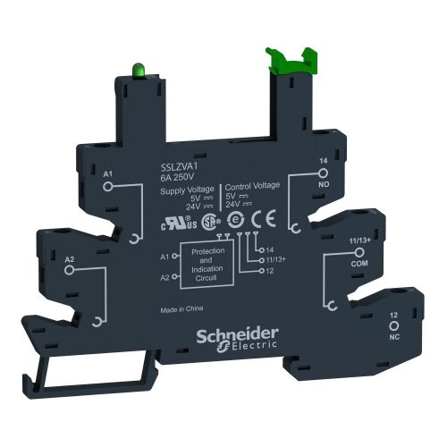 SCHNEIDER SSLZRA1 - SSL szilárdtestrelé foglalat, 24VDC, rugós