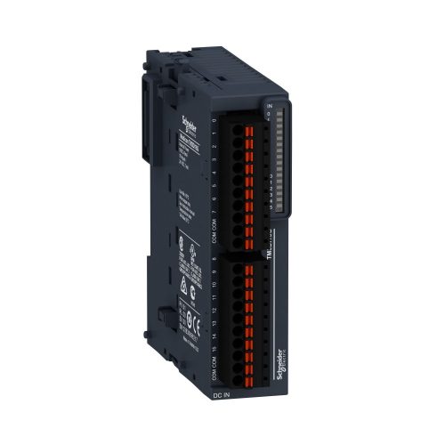 SCHNEIDER TM3DI16G - Modicon TM3 bővítő modul, 16 digitális bemenet, 24 VDC, rugós