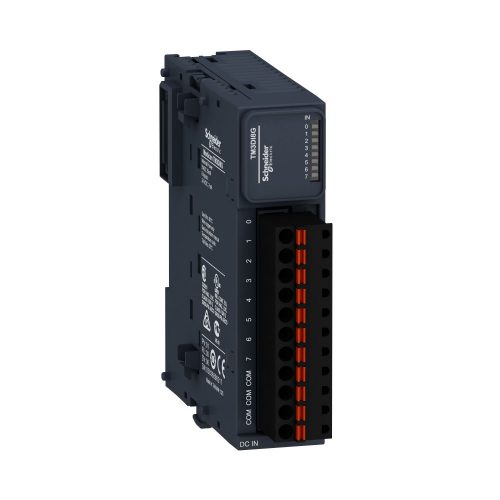 SCHNEIDER TM3DI8G - Modicon TM3 bővítő modul, 8 digitális bemenet, 24 VDC, rugós