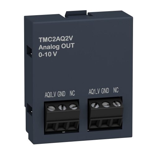 SCHNEIDER TMC2AQ2V - Modicon TMC jelkártya, 2 analóg kimenet (0-10V), 12 bit, M221 PLC-hez