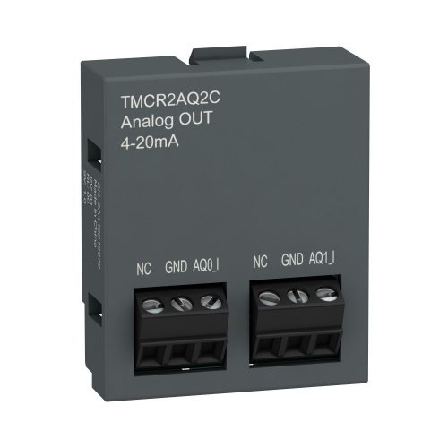 SCHNEIDER TMCR2AQ2C - Modicon TMC bővítőmodul, 2AO, 4-20mA