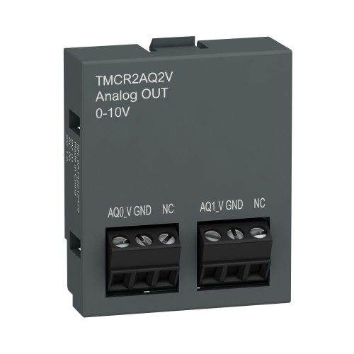 SCHNEIDER TMCR2AQ2V - Modicon TMC bővítőmodul, 2AO, 0-10V