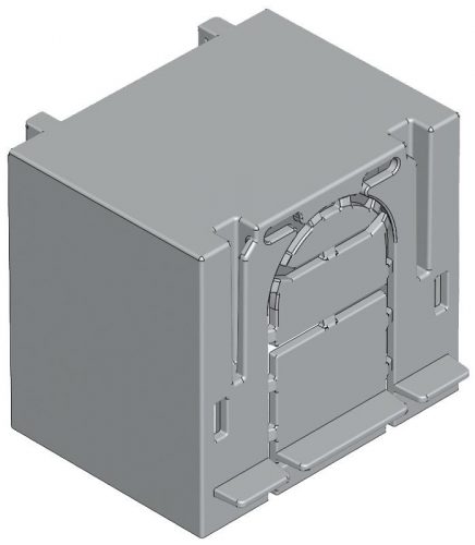 TRACON AA-KETO-00-1/36 - Érintésvédelmi burkolat alsó/felső kábelbevezetéshez 1P 00, 1P, L=36 mm