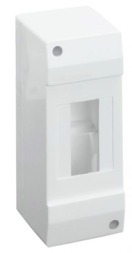 TRACON EDFK-2/1AN - Falon kívüli elosztódoboz, ajtó nélkül 1×2 modul, IP40, (H×W×D=130×52×62mm)