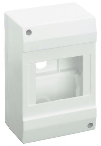 TRACON EDFK-4/1AN - Falon kívüli elosztódoboz, ajtó nélkül 1×4 modul, IP40, (H×W×D=130×82×62mm)