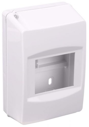 TRACON EDFK-4/1ANP - Falon kívüli elosztódoboz, ajtó nélkül, zárópecsételhető 1×4 modul, IP40, (H×W×D=150×84×68mm)