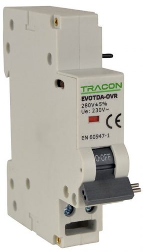 TRACON EVOTDA-OVR - Feszültségnövekedési kioldó EVOTDA-hoz Un:230VAC, 50Hz, Uup:280VAC