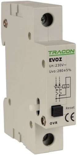 TRACON EVOZ-OVR - Feszültségnövekedési kioldó EVOZ-hez Un:230VAC, 50Hz, Uup:280VAC