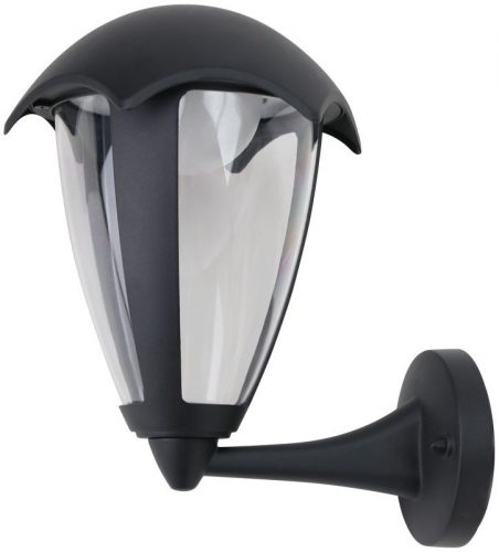 TRACON GARU8W - LED-es kültéri fali lámpa, álló karos 230 VAC, 50 Hz, 8 W, 550 lm, 3000 K, IP54, EEI=G