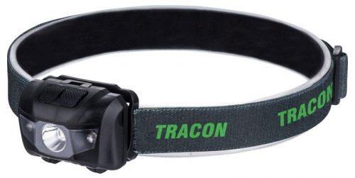 TRACON HL120E - Fejlámpa, elemes 3 W, 120 lm, 12 h, 3×AAA 1,5 VDC