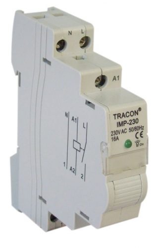 TRACON IMP-12 - Impulzusrelé 12VAC; 16A/230V