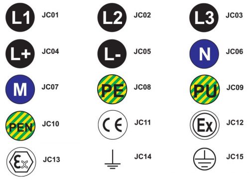 TRACON JC04 - Jelölőcimke (öntapadós, L+)30 db/A5 d=20 mm