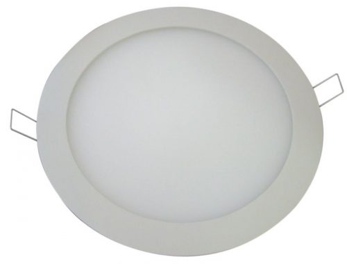 TRACON LED-DL-12NW - Beépíthető LED mélysugárzó, kerek, fehér 220-240 VAC, 12 W, 1160 lm, D=168 mm, 4000 K, IP40, EEI=F