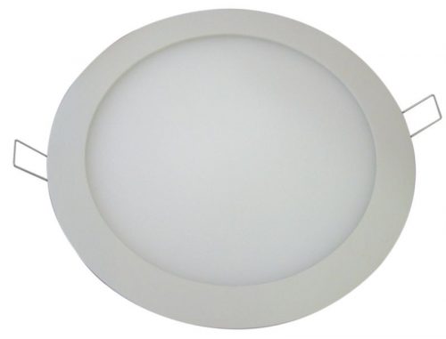 TRACON LED-DL-18NW - Beépíthető LED mélysugárzó, kerek, fehér 220-240 VAC, 18 W, 1820 lm, D=220 mm, 4000 K, IP40, EEI=F