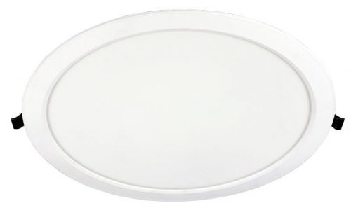 TRACON LED-DLV-24NW - Védett, beépíthető LED mélysugárzó, kerek, fehér 220-240 VAC, 24 W, 4000 K, 2490 lm, IP44, EEI=F