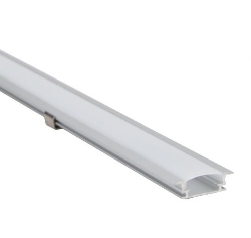 TRACON LEDSZPR2 - Alumínium profil LED szalagokhoz, lapos, besüllyeszthető W=10mm, H=2m