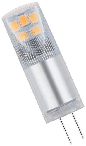 TRACON LG4H2,4NW - LED G4 fényforrás alumínium házzal 12 VAC/DC, 2,4 W, 4000 K, G4, 250 lm, 200°, EEI=F