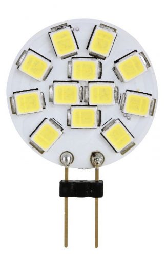 TRACON LG4K2NW - LED fényforrás 12 VAC/DC, 2 W, 4000 K, G4, 140 lm, 180°, EEI=G