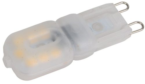 TRACON LG9X2,5W - LED fényforrás műanyag házban 230 VAC, 2,5W, 2700K, G9, 180 lm, 270°, EEI=G