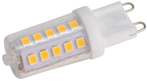 TRACON LG9X3NW - LED fényforrás műanyag házban 230 VAC, 3 W, 4000 K, G9, 350 lm, 270°, EEI=E