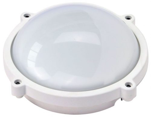 TRACON LHIPK8W - Védett, műanyag házas LED hajólámpa, kerek forma 230 VAC, 50 Hz, 8 W, 710 lm, 4000 K, IP65, EEI=F