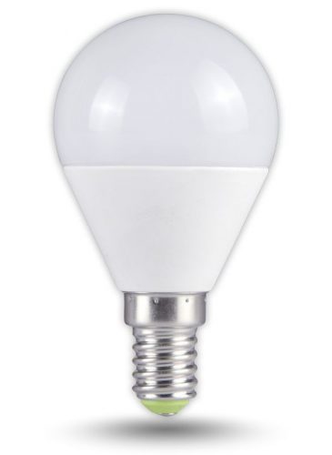 TRACON LMG455W - Gömb búrájú LED fényforrás 230VAC, 5 W, 2700 K, E14, 380 lm, 200°, EEI=G