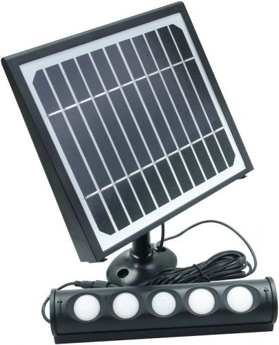 TRACON LSFLSP8W - Napelemes LED spot fényvető mozgásérzékelővel 8W, 4000 K, 700 lm, IP65, 3,7 V 4000 mAh