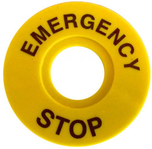 TRACON NYG3-ES60 - EMERGENCY STOP lap d=60mm; h=2mm; ABS