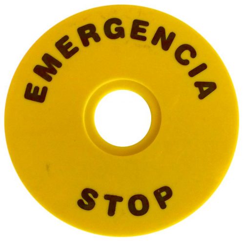 TRACON NYG3-ES90 - EMERGENCY STOP lap d=90mm; h=2mm; ABS