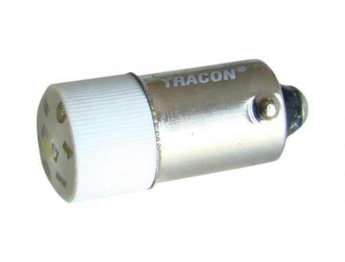 TRACON NYGL-AC400W - LED-es jelzőizzó, fehér 400V AC, Ba9s