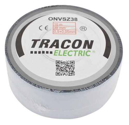 TRACON ONVSZ38 - Önvulkanizáló szalag, fekete 10m×38mm, -40°C-75°C