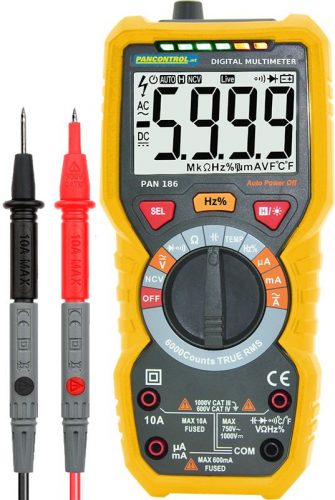 TRACON PAN186 - Digitális multiméter True RMS DCV, ACV,DCA,ACA,OHM, C, °C, dioda