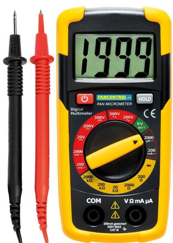 TRACON PANMICROMETER - Digitális multiméter DCV, ACV, DCA, OHM, dioda