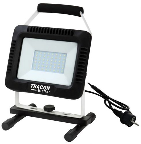 TRACON RSMDAW30W - Hordozható LED szerelő fényvető 220-240 VAC, 30W, 2400lm, IP65, 4000K, EEI=G