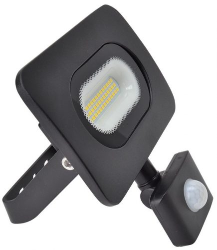 TRACON RSMDLM20H - SMD fényvető mozgásérzékelővel, fekete 220-240V,20W,4000K,IP65,1600lm,120°, 10s-7min, 3-10m, EEI=G