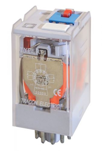 TRACON RT11-110AC - Ipari teljesítmény relé 110V AC / 3×CO (10A, 230V AC / 28V DC)