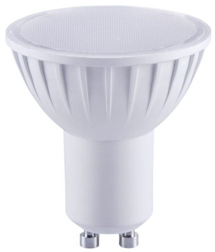 TRACON SMDGU105W - Műanyag házas SMD LED spot fényforrás 230 V, 50 Hz, GU10, 5 W, 320 lm, 2700 K, 120°, EEI=G