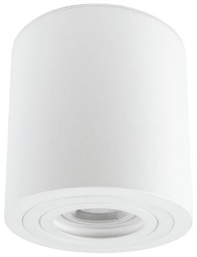 TRACON SPGU10MIPW - Mennyezeti védett spot lámpatest, hengeres, fehér 100-240VAC, 50Hz, 1xGU10, max.35W, IP44