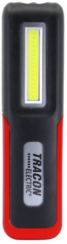 TRACON STLCOB3W - Akkumulátoros LED kézi lámpa 3/3W, 6000K, 3.7V 2000mAh, 100/180lm, IP44, 3,5h