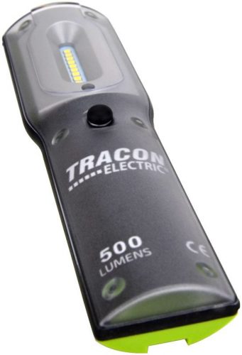 TRACON STLHL5W - Nagy teljesítményű LED kézilámpa 5/1W, 6500K, 3,7V, 4400 mAh,Li-Ion,500/100lm,3/12h,IP54,IK08